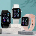 3-Piece Set of Children's Electronic Watches with Led Time Display, No Smart Functions, Exquisite Birthday Gift, Delicate and Cute, for Girls/Boys
