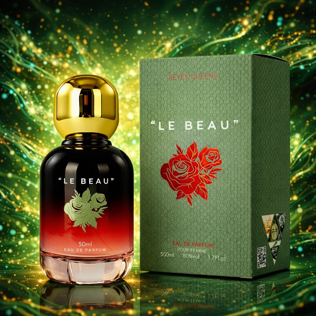 Reyes Queens - Le Beau 50ml. Feminine Fragrance with Intense Floral Notes, Sweet Chords and a Warm Woody Base.
