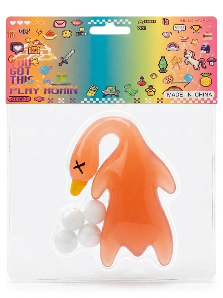 Sensory Toy Uv Roasted Duck Soft Squeeze Toy Changes Color in Sunlight Anti-Stress Toy for Kids