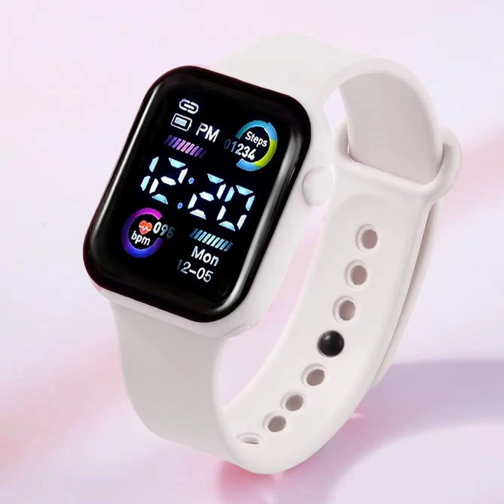 3-Piece Set of Children's Electronic Watches with Led Time Display, No Smart Functions, Exquisite Birthday Gift, Delicate and Cute, for Girls/Boys