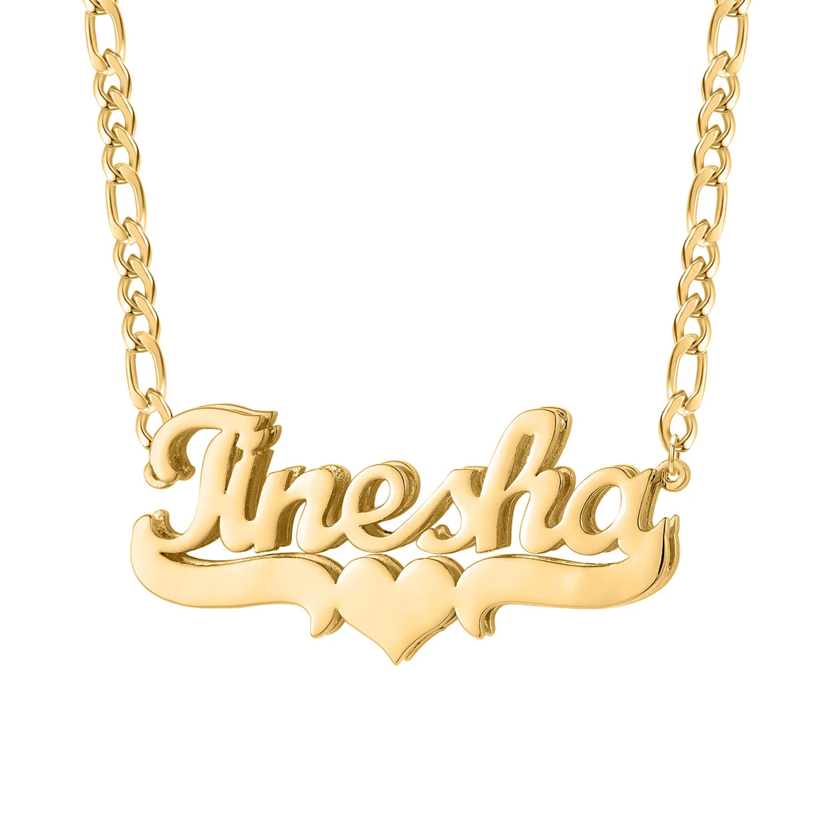 Personalized Double Name Necklace – Custom Stainless Steel Hip-Hop Pendant