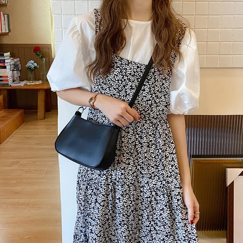 Women's PU Leather Mini Crossbody Bag – Elegant Single-Chain Shoulder Bag