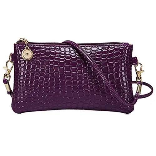 Women's Faux Leather Shoulder Bag – Zipper Tote Handbag with Coin Purse and Card Wallet