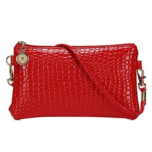 Women's Faux Leather Shoulder Bag – Zipper Tote Handbag with Coin Purse and Card Wallet