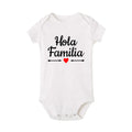 Hola Familia Spanish Funny Baby Newborn Rompers Boy Girl Casual Comfortable Bodysuits Outfits Infant Born Crawling Clothing Ropa