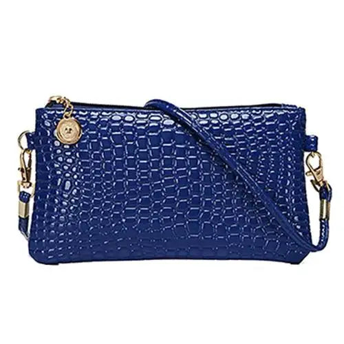 Women's Faux Leather Shoulder Bag – Zipper Tote Handbag with Coin Purse and Card Wallet