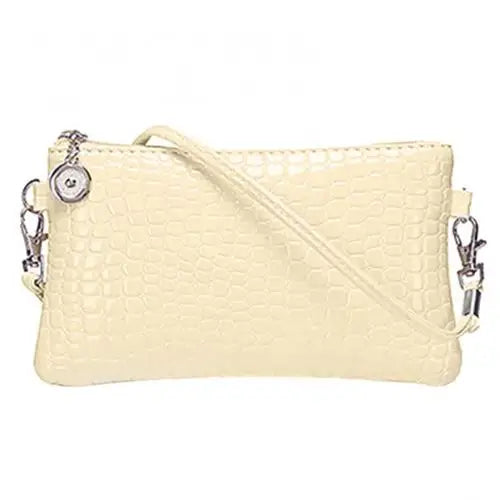 Women's Faux Leather Shoulder Bag – Zipper Tote Handbag with Coin Purse and Card Wallet