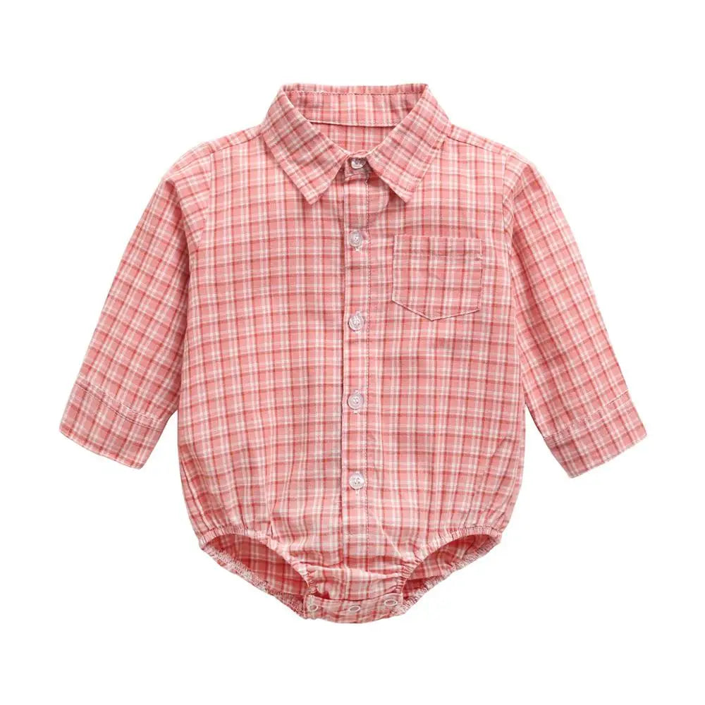 Sanlutoz Newborn Bodysuit for Baby Boy Casual Cotton Baby Clothing Long Sleeve Toddler Infant Clothes Fashion Plaid
