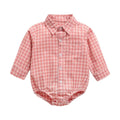 Sanlutoz Newborn Bodysuit for Baby Boy Casual Cotton Baby Clothing Long Sleeve Toddler Infant Clothes Fashion Plaid