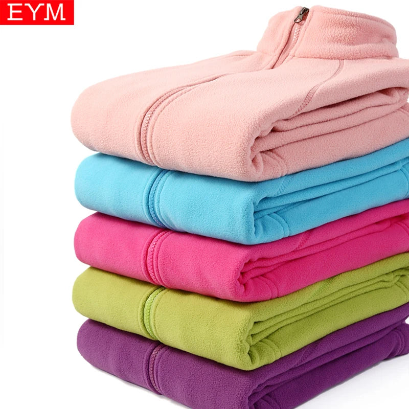 Women’s Fleece Zip-Up Jacket – Warm Casual Cardigan for Outdoor Wear