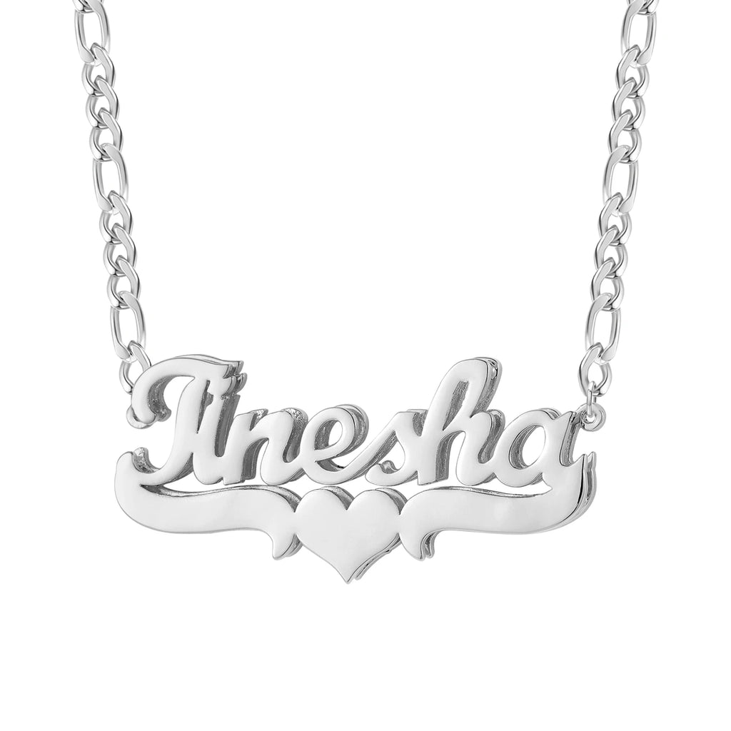 Personalized Double Name Necklace – Custom Stainless Steel Hip-Hop Pendant