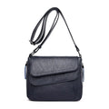Women's Soft Leather Shoulder Bag – Elegant Spring Crossbody Handbag