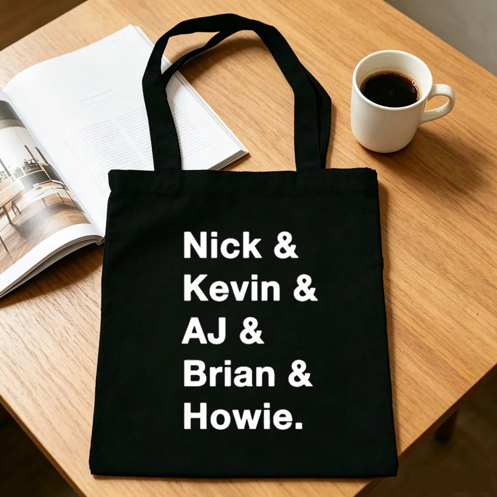 Backstreet Boys tote bag shoulder  foldable sac cabas shopper shopping woman