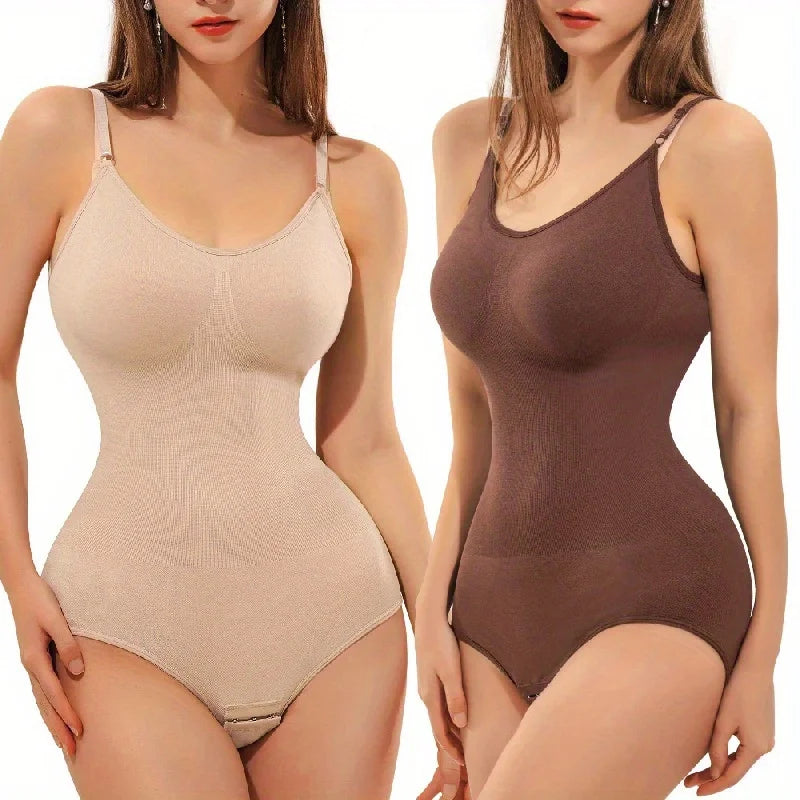 1PC Women Breathable Shapewear Bodysuit Full Body Sculpting Underwear Waist Trimmer Fitness Clothing Seamless Bandeau Design