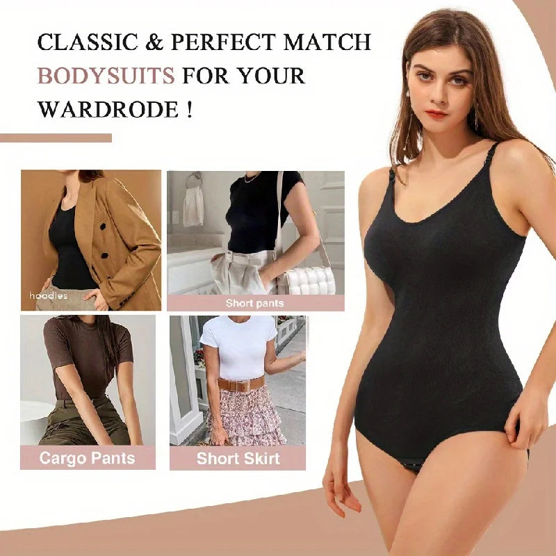 1PC Women Breathable Shapewear Bodysuit Full Body Sculpting Underwear Waist Trimmer Fitness Clothing Seamless Bandeau Design