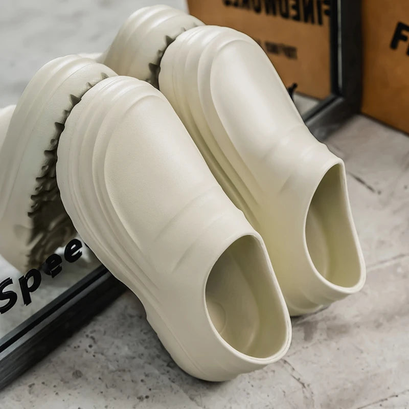 Men's Chef Shoes Summer Spring and Autumn Slippers Men Kitchen Shoes Couple Waterproof Shoes Women Chef Shoes EVA Man Sandals