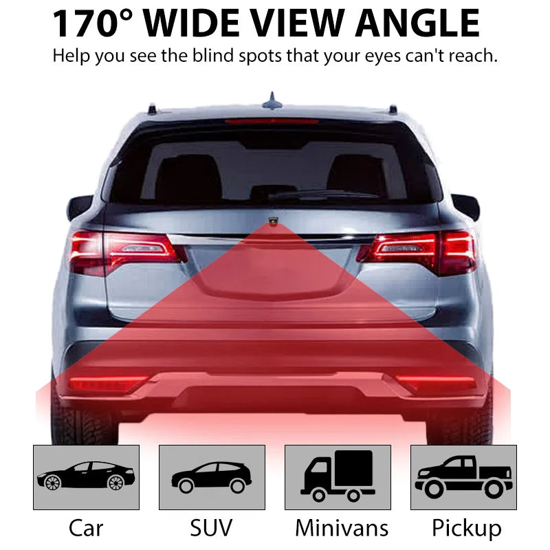 AHD CVBS Car Front Rear Side View Camera 170° Fisheye HD Night Vision Waterproof Straw Hat Shape Drill Mount Camera