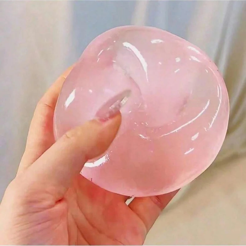 1pcs Moldable Slow Rebound Blue Coconut Oil Handmade Squeezing Ball 6cm Round Malt Stress Relief Squeeze Toy
