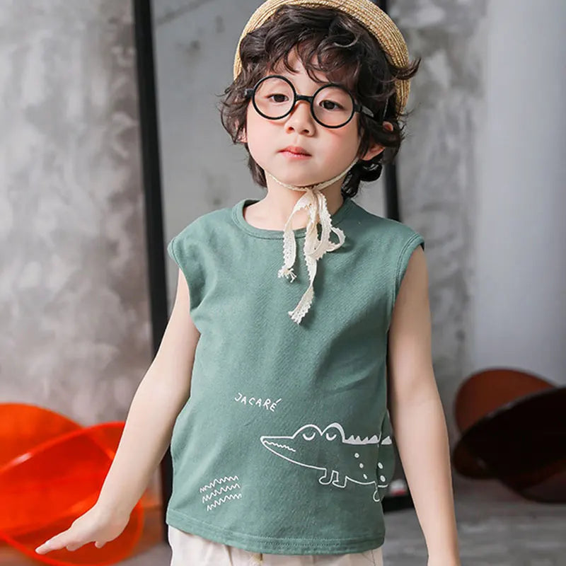 Teenage Boys Girls Pajamas Summer Short Sleeved Children's Clothing Sleepwear Cotton Pyjamas Sets For Kids 8 10 12 14 16 Years