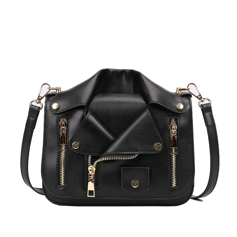 Women's PU Leather Mini Square Crossbody Bag – Trendy Shoulder Handbag
