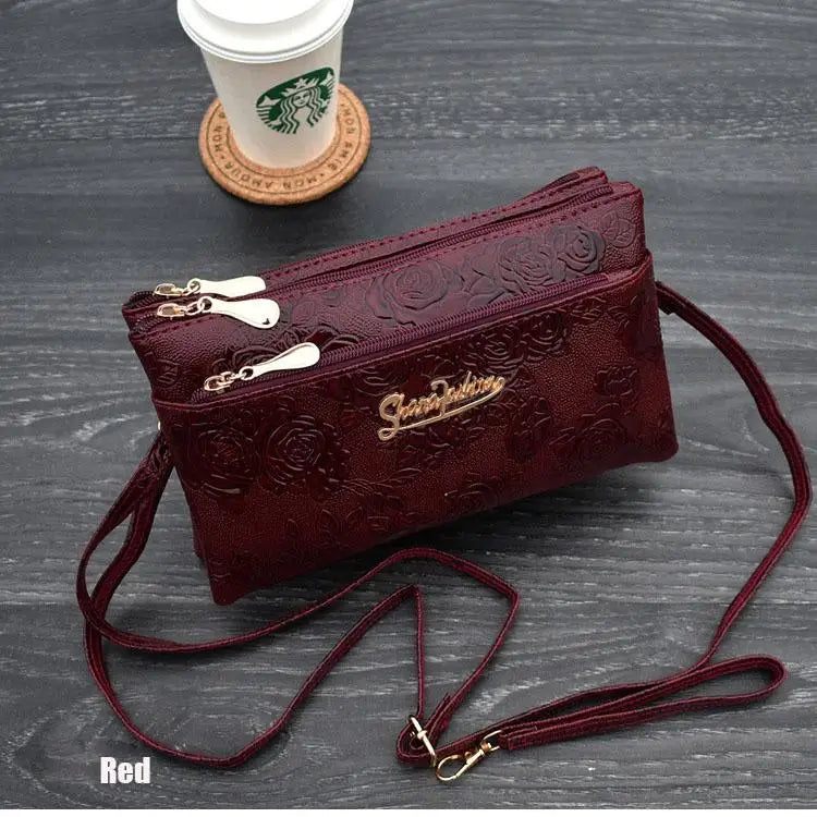 Women's PU Leather Crossbody Bag – Stylish Small Shoulder Messenger Handbag