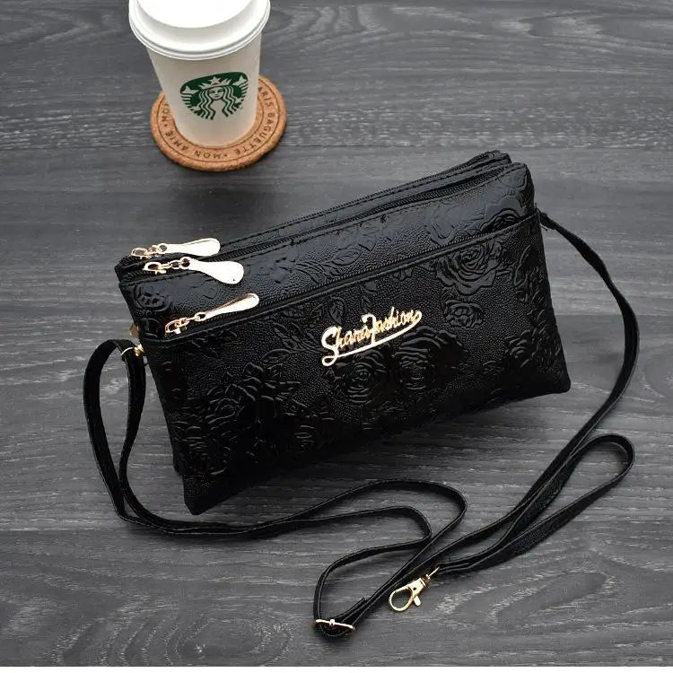 Women's PU Leather Crossbody Bag – Stylish Small Shoulder Messenger Handbag