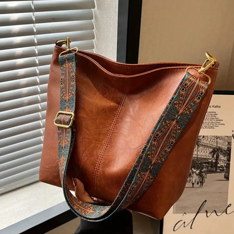 Women's Solid Color Tote Bag – Casual Zipper Shoulder Bag for Everyday Use