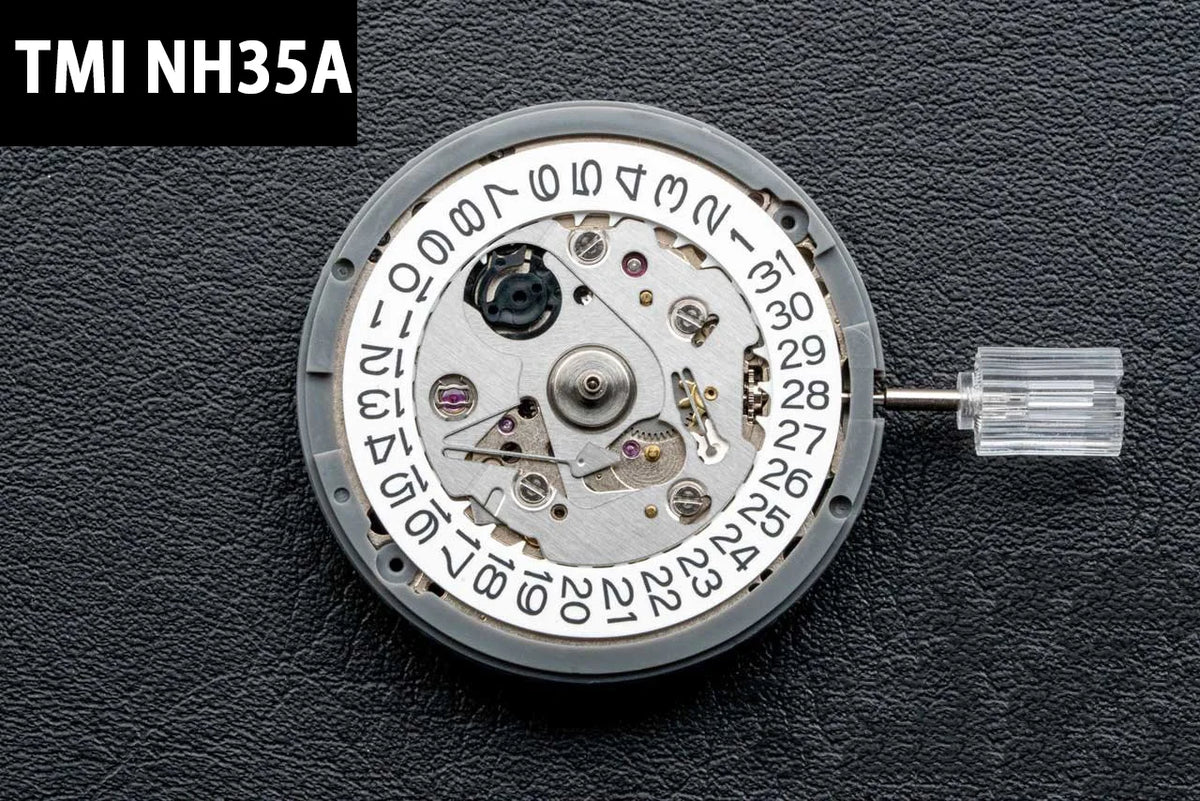 TMI Japan NH35 Movement High Accuracy Mechanical Automatic Watch Wrist Day Date Set Mechanical Wristwatches Watch Wrist For Men