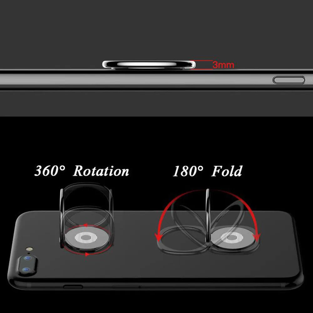 Phone Finger Ring Holder Ultra-thin 360 Degree Rotation Phone Stand Mount Smartphone Holder, for IPhone Xiaomi Huawei