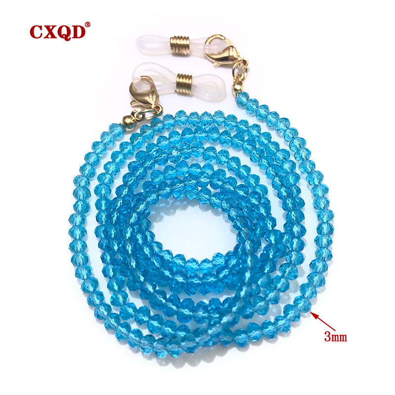 Beaded Eyeglass Chain for Women – 4mm Fashion Glasses & Sunglasses Strap