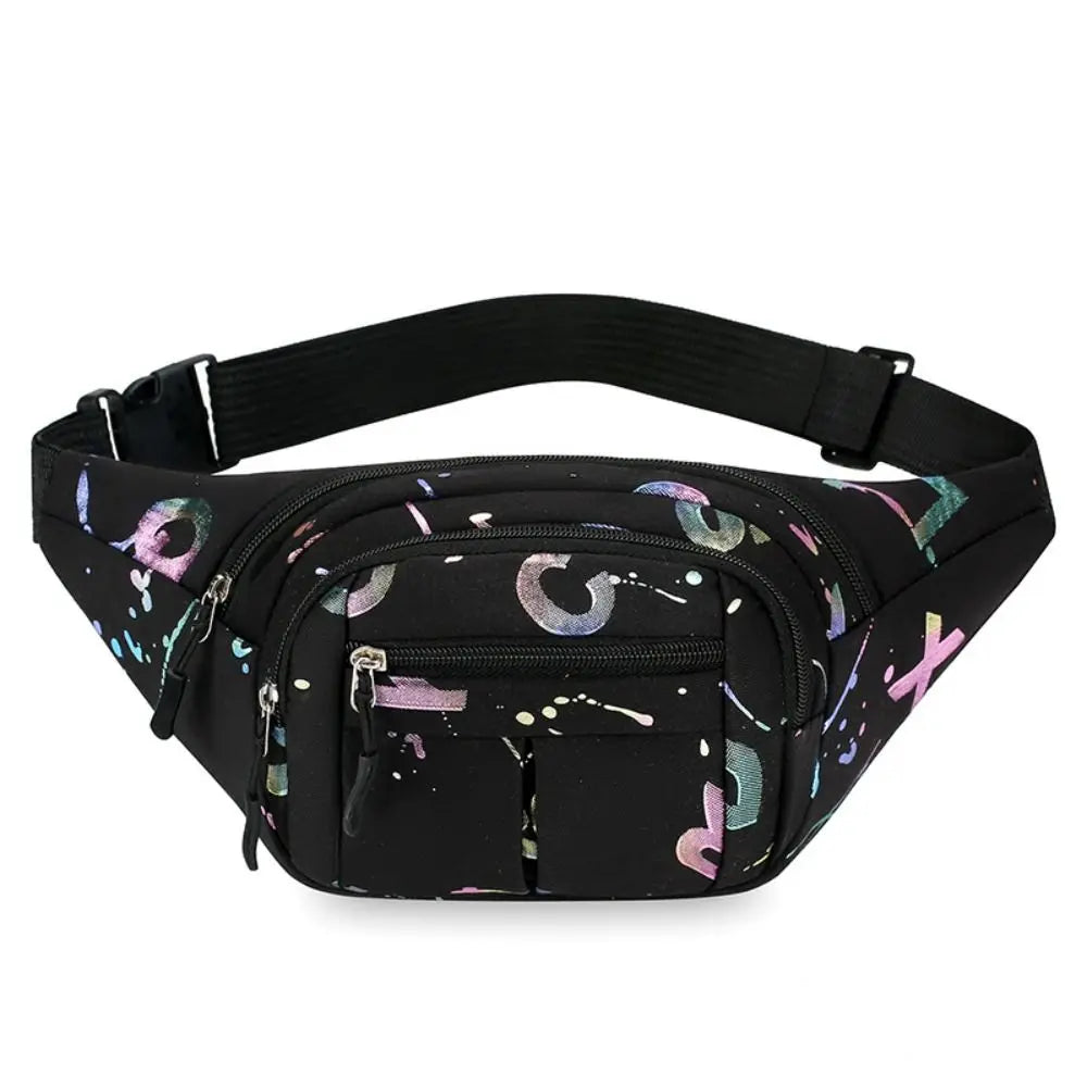 Multi-Pockets Fanny Pack Pouch Bag Women/Men Waist Packs Hip Purse Satchel Canvas Belt Bags Casual Wallet