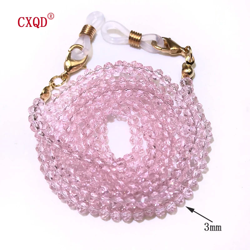 Beaded Eyeglass Chain for Women – 4mm Fashion Glasses & Sunglasses Strap