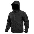 Men's Tactical Softshell Jacket – Fleece-Lined Winter Coat with Detachable Hood
