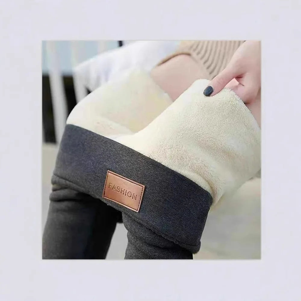 Women’s Fleece-Lined Thermal Leggings – High-Stretch Warm Winter Tights
