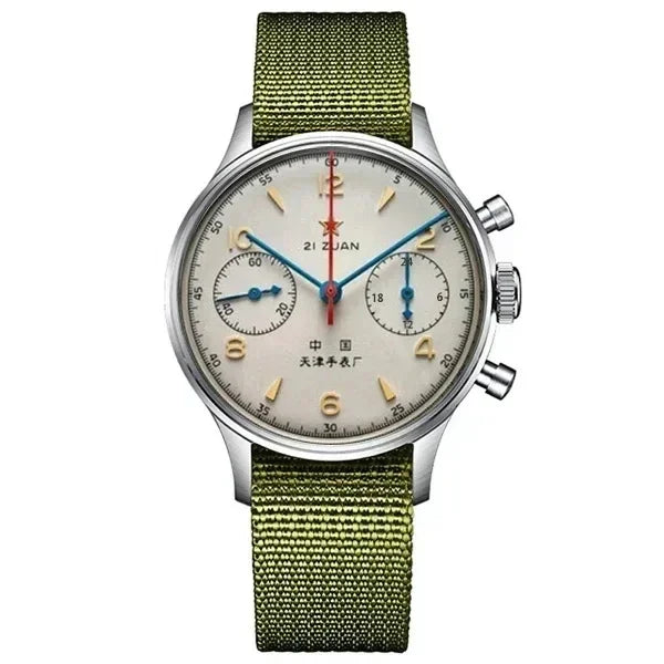 Montres pour hommes 1963 pilote montre automatique 42mm étanche rétro quartz chronographe montre habillée vintage