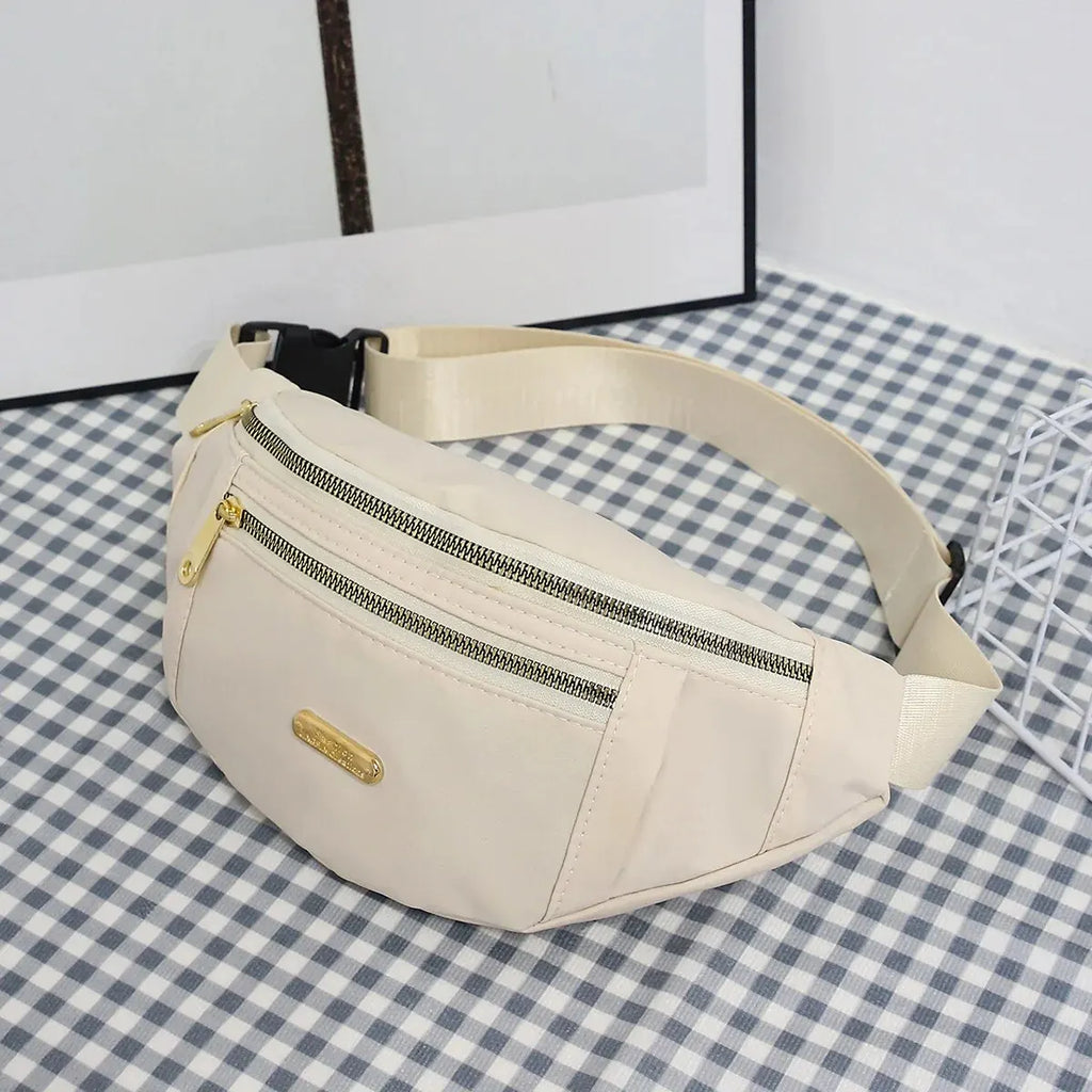 Women Sports Waist Bag Multi-Layer Fanny Pack Phone Essentials During Outdoor Activities Crossbody Purse Sports Chest Bag