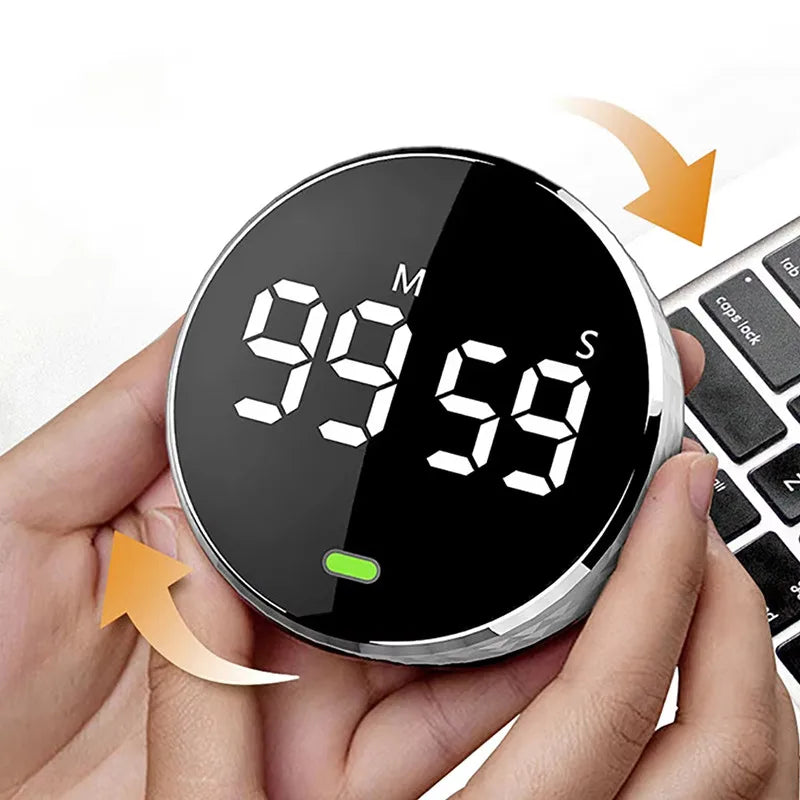 Magnetic Kitchen Timer Digital Timer Kitchen Shower Study Stopwatch LED Counter Alarm Remind Manual Electronic Countdown