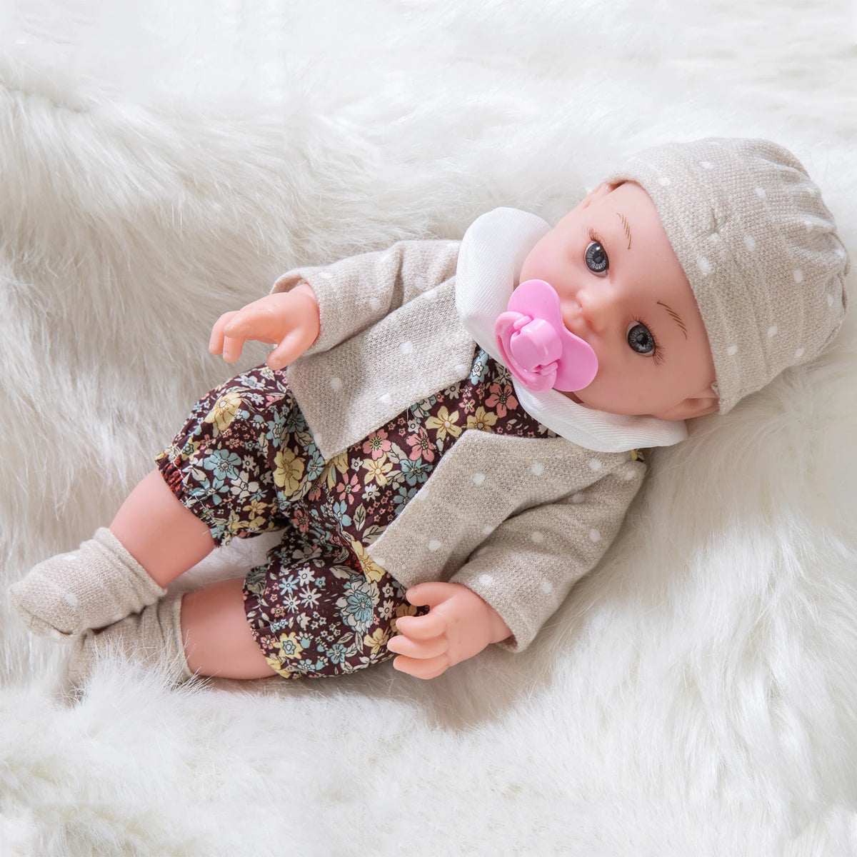 12inch 30cm Reborn Doll with Clothes Baby Doll Can Be Washed Soft Appease Education Newborn Baby Doll Children's Toys Gift