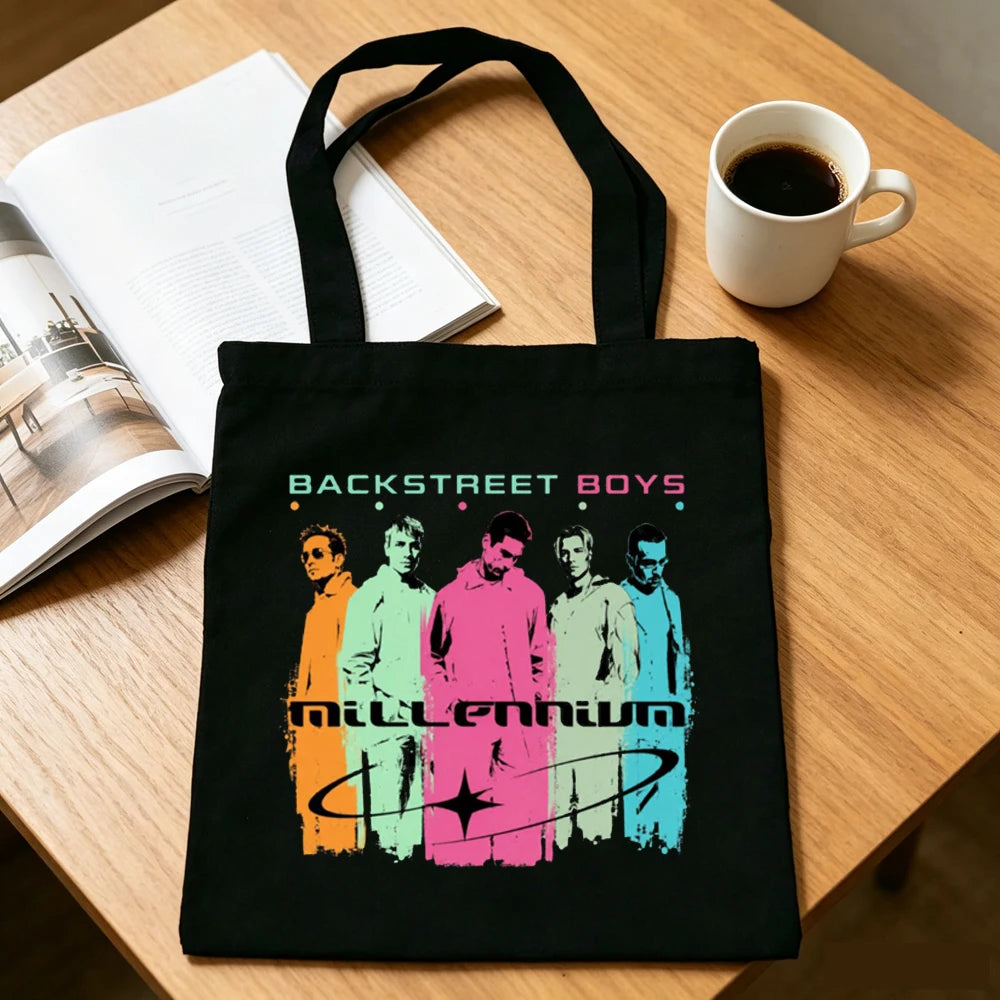 Backstreet Boys tote bag shoulder  foldable sac cabas shopper shopping woman