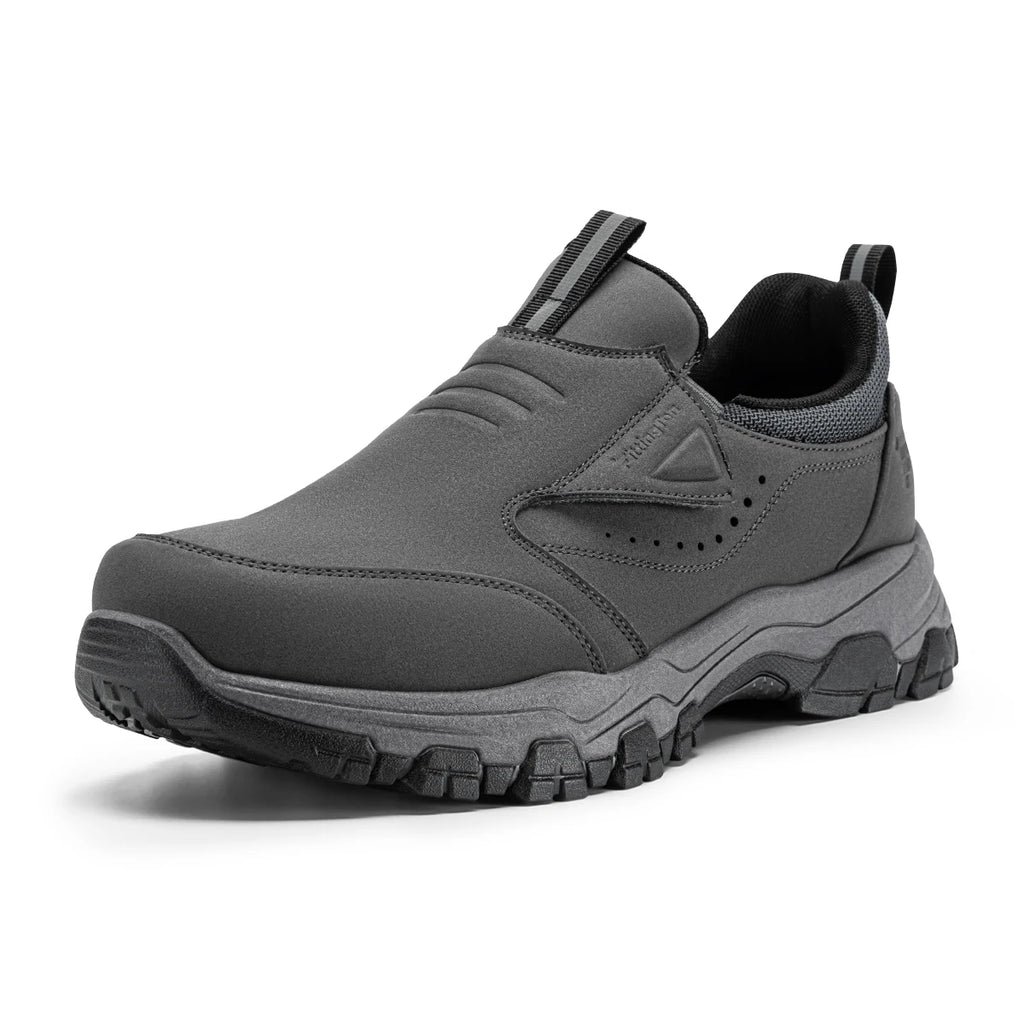 FitVille Mens Loafers Non Slip Walking Flats Breathable Outdoor Slip on Casual Shoes for Male Work Office Driving Sneakers