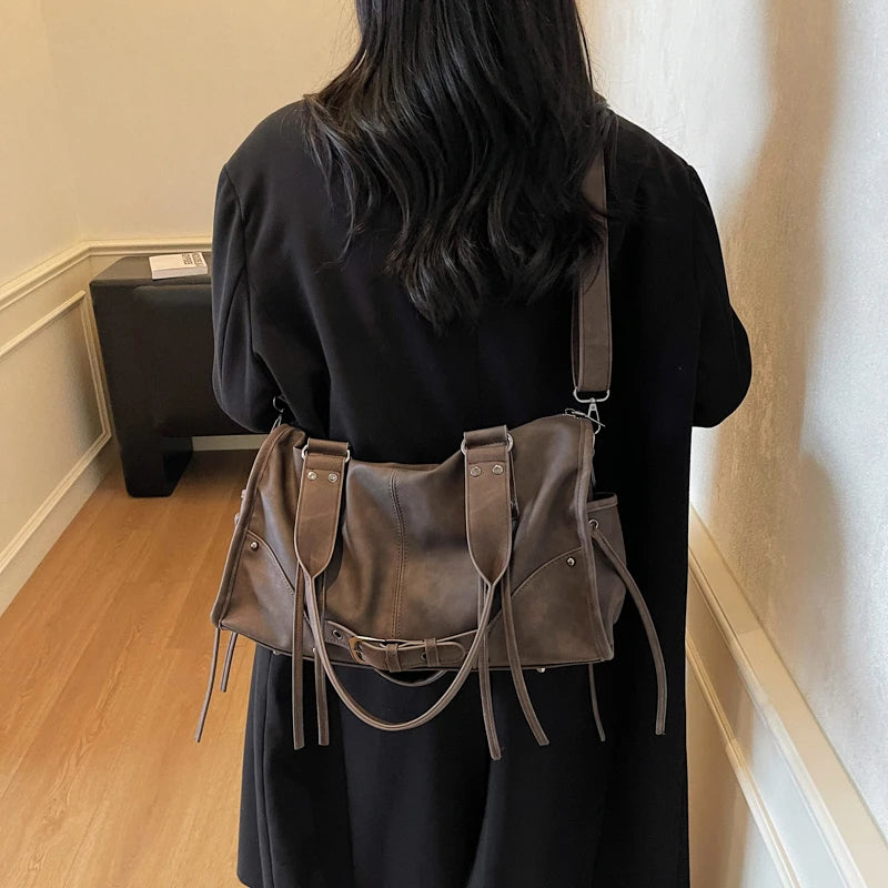 High Quality Women PU Leather Handbags Tote Bags Large Capacity Ladies Shoulder Messenger Bags for Women Casual Big Shopping Bag