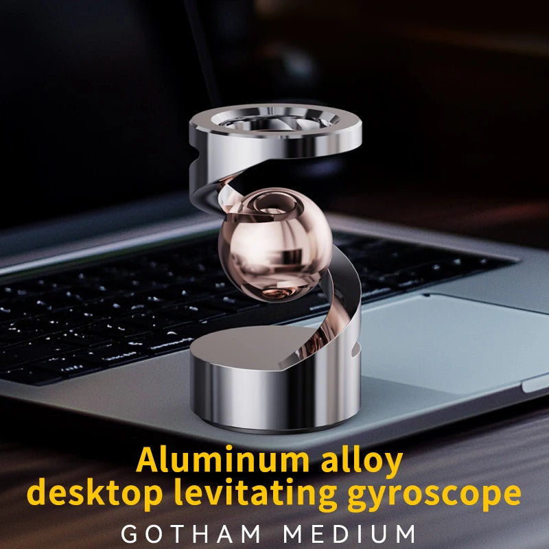 Visual Levitating Desktop Spinning Top Rotating Stress-Relieving Toy Metal EDC Stress-Relieving Toy Festival Gift