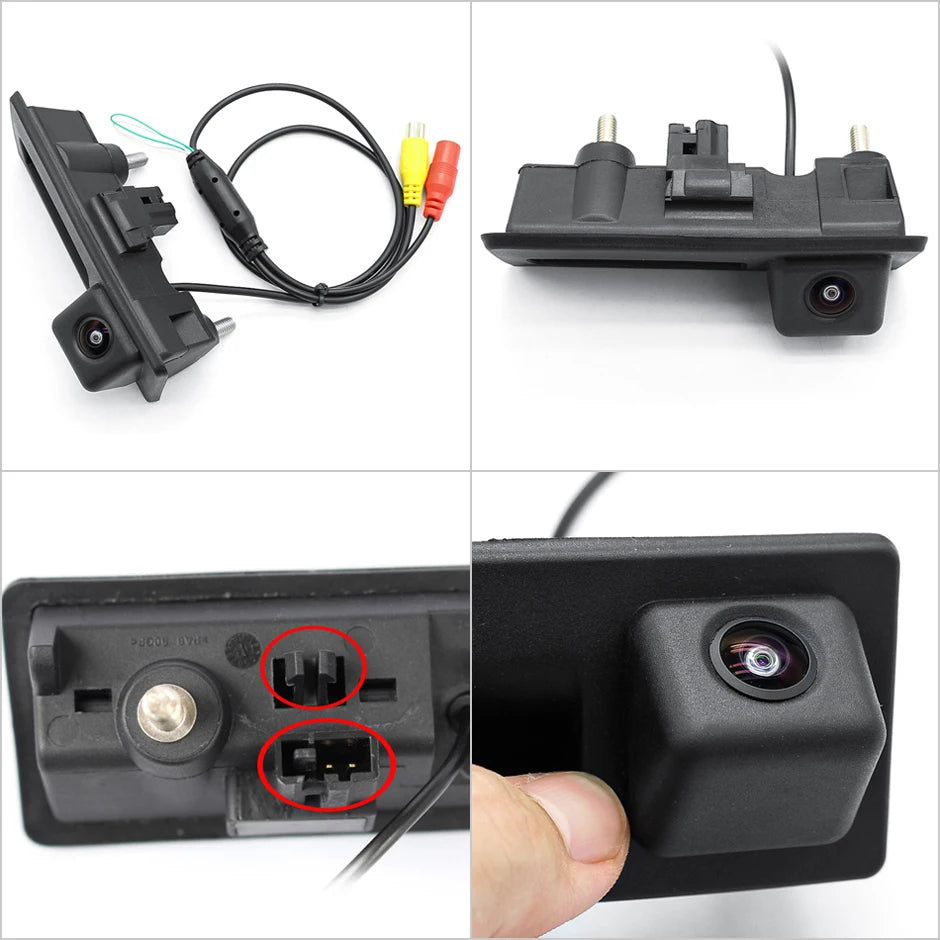 GreenYi 170° 1080P AHD Vehicle Rear View Camera for VW Volkswagen Golf Passat B7 B6 Tiguan Jetta MK6 Audi A3 A4 A5 Q5 A6 B6 Car