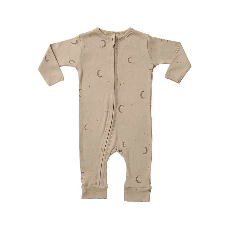 New Fashion Spring Autumn Baby Clothing Jumpsuits Zipper Pajamas Long Sleeve 0-24M Newborn Boy Girl Cotton Romper Infant Clothes