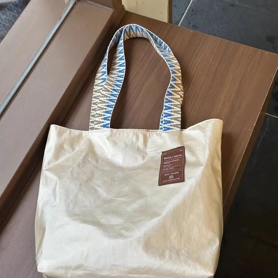 Luxury Tote Bag Women Slightly Wrinkled Fabric Spring Summer Fashion New Fashion Simple Office Lady Girls Bags
