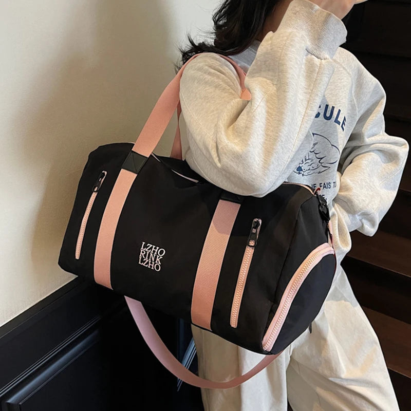 Large Capacity Waterproof Travel Bag – Sports and Weekend Bag with Dry-Wet Separation