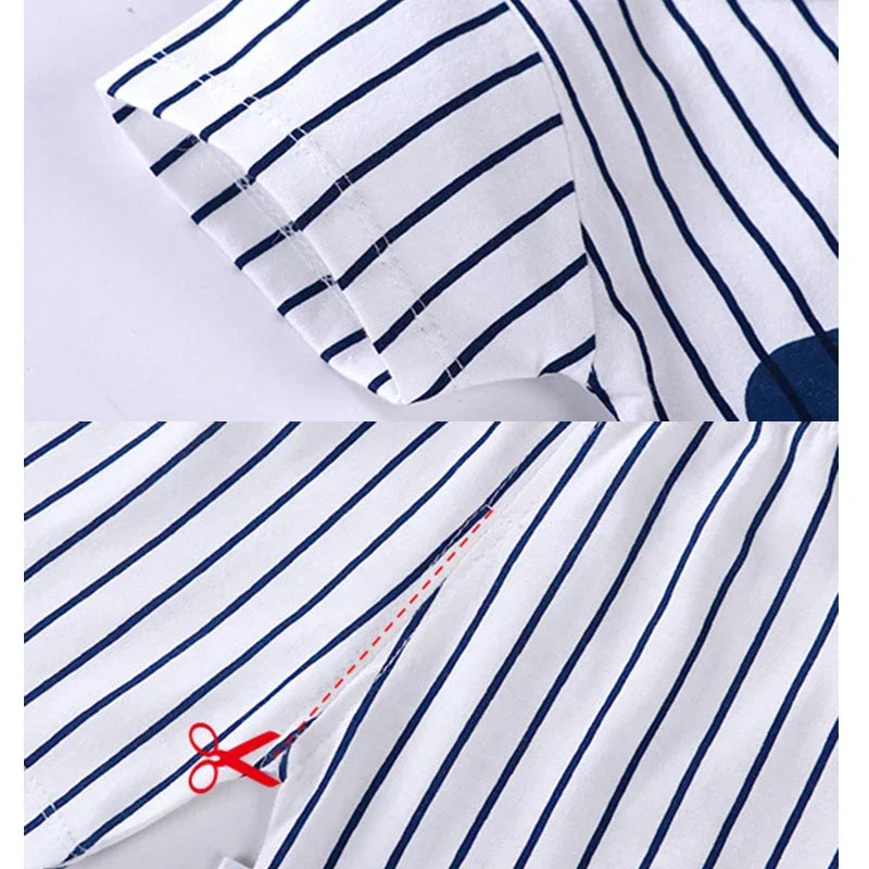 Summer Children Clothes Suit Kid T-shirt Baby Boy Girl Vest Clothing Set 2 Pieces Cotton Baby Shirt Shorts Baby Clothing Sets