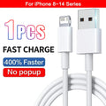 1-5Pcs 30W Fast Charging USB Cables For iPhone 13 11 12 14 Pro XS Max X XR 7 8 Plus SE Original Data Cable PD Quick Charger Cord