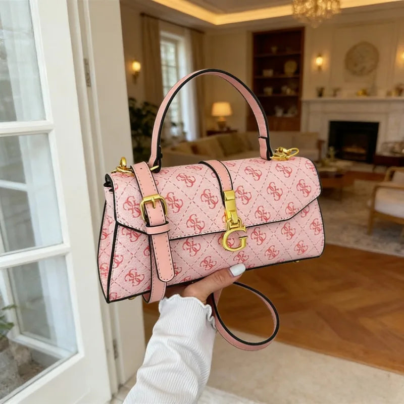 Square Satchels Diaper Bag For Women Vintage Casual Simple Fashionable Shoulder Bag Commuter Tote Messenger Purse High End