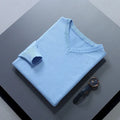 Men's Cashmere V-Neck Sweater – Soft Warm Knit Pullover for Autumn and Winter